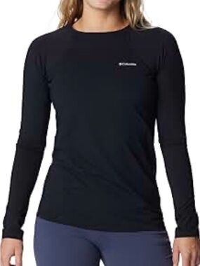 Columbia Women's Long Sleeve Black Athletic Tee